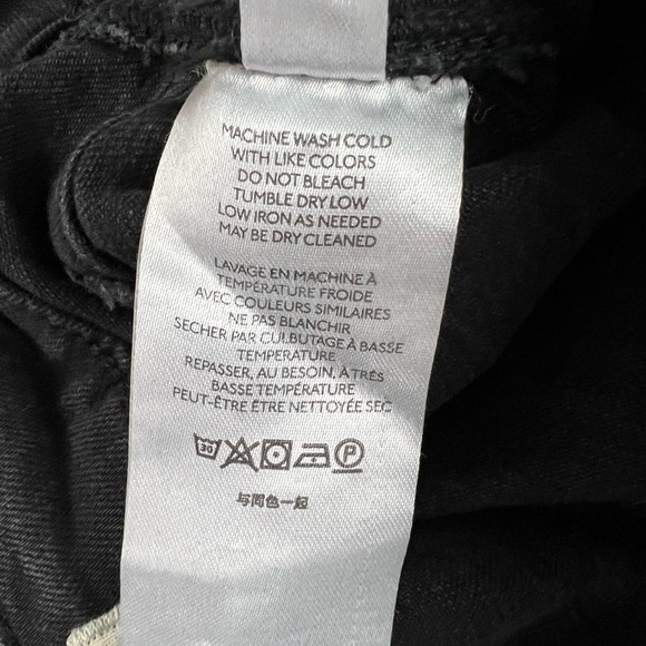 Anthro Pilcro Black Buckled Boyfriend Jeans HighRise Cinch Waist -Size 27 - Picture 15 of 16